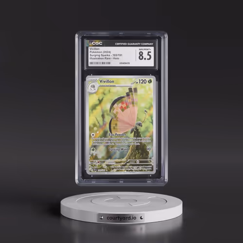 2024 Pokémon Ssp EN-Surging Sparks #193 Vivillon - Illustration Rare (CGC 8.5 NM-MT+)