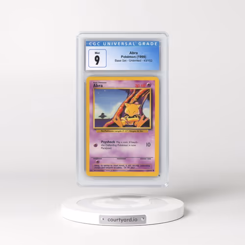 1999 Base Set #43/102 Abra (CGC 9 MINT)