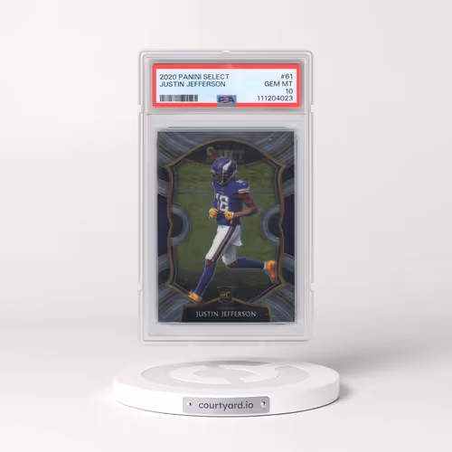 2020 Panini Select #61 Justin Jefferson (PSA 10 GEM MINT)