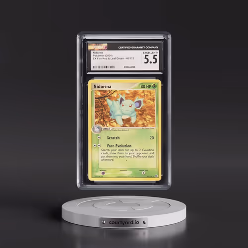 2004 EX Fire Red & Leaf Green #40/112 Nidorina (CGC 5.5 EX+)