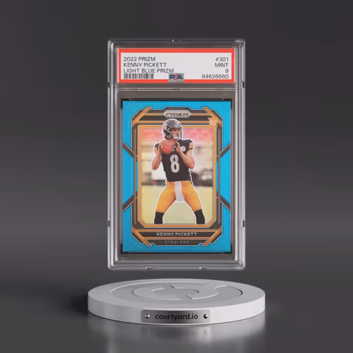 2022 Panini Prizm #301 Kenny Pickett - Light Blue Prizm (PSA 9 MINT)