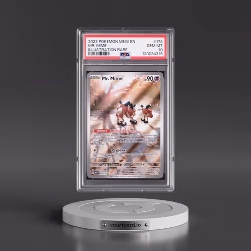 2023 Pokémon Mew EN-151 #179 Mr. Mime - Illustration Rare (PSA 10 GEM MINT)