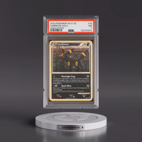 2010 Pokémon Heartgold & Soulsilver Undaunted #10 Umbreon - Holo (PSA 7 NM)