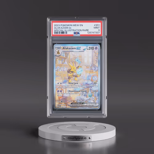 2023 Pokémon Mew EN-151 #201 Alakazam EX - Holo Special Illustration Rare (PSA 9 MINT)