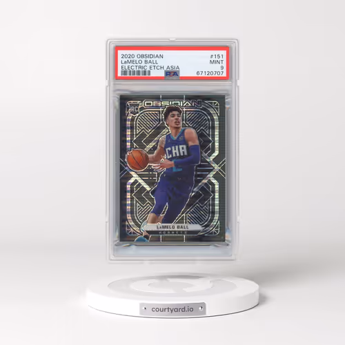 2020 Panini Obsidian #151 LaMelo Ball - Electric Etch Asia (PSA 9 MINT)