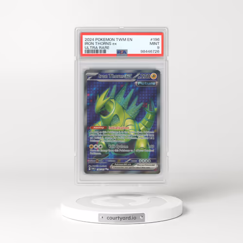 2024 Pokémon Twm EN-Twilight Masquerade #196 Iron Thorns EX - Holo Ultra Rare (PSA 9 MINT)