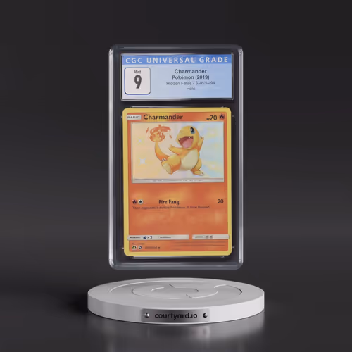 2019 Hidden Fates #SV6/SV94 Charmander - Shiny Vault Holo (CGC 9 MINT)