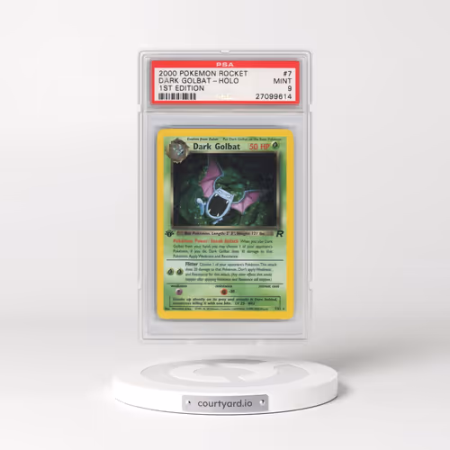 2000 Pokémon Rocket #7 Dark Golbat - 1st Edition Holo (PSA 9 MINT)