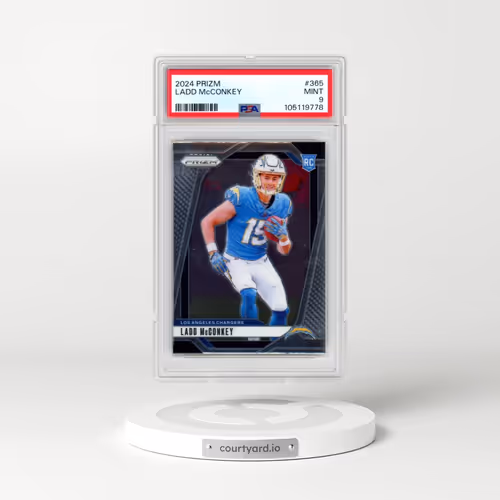 2024 Panini Prizm #365 Ladd McConkey (PSA 9 MINT)