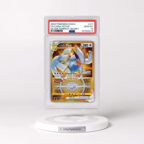 2022 Pokémon Sword & Shield Silver Tempest #211 Lugia Vstar - Full Art Secret (PSA 10 GEM MINT)
