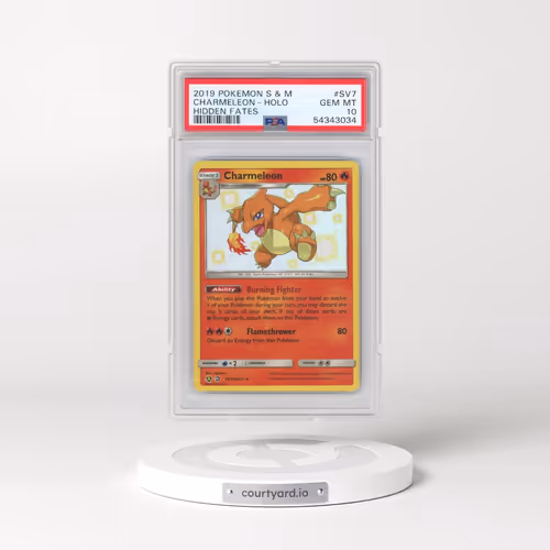 2019 Pokémon Sun & Moon Hidden Fates #SV7 Charmeleon - Holo (PSA 10 GEM MINT)