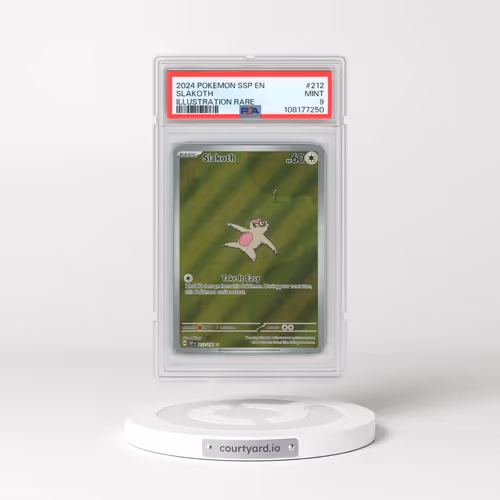 2024 Pokémon Ssp EN-Surging Sparks #212 Slakoth - Illustration Rare (PSA 9 MINT)