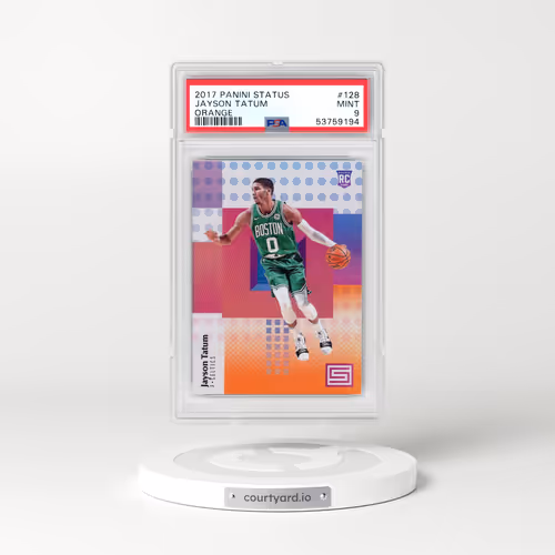 2017 Panini Status #128 Jayson Tatum - Orange (PSA 9 MINT)