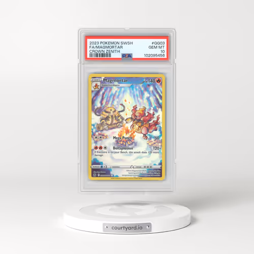 2023 Pokémon Sword and Shield Crown Zenith #GG03 Magmortar - Full Art (PSA 10 GEM MINT)