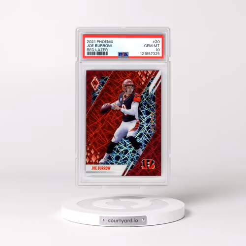 2021 Panini Phoenix #20 Joe Burrow - Red Lazer (PSA 10 GEM MINT)