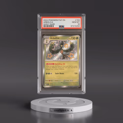 2024 Pokémon Paf EN-Paldean Fates #104 Arboliva - Shiny Rare (PSA 10 GEM MINT)