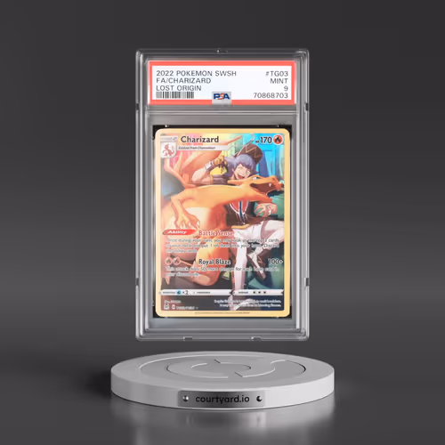 2022 Pokémon Sword & Shield Lost Origin #TG03 Charizard - Full Art (PSA 9 MINT)