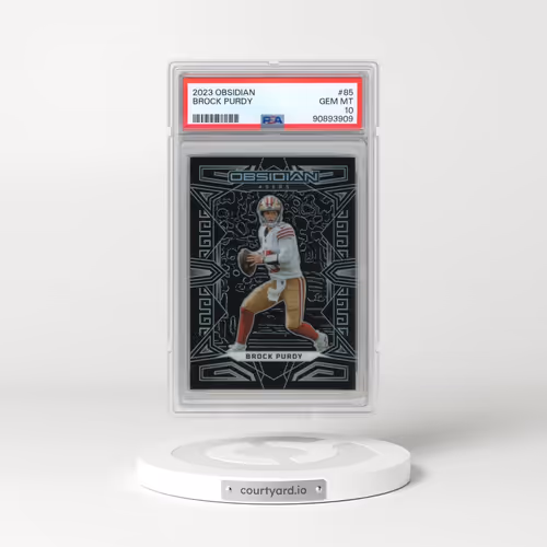 2023 Panini Obsidian #85 Brock Purdy (PSA 10 GEM MINT)