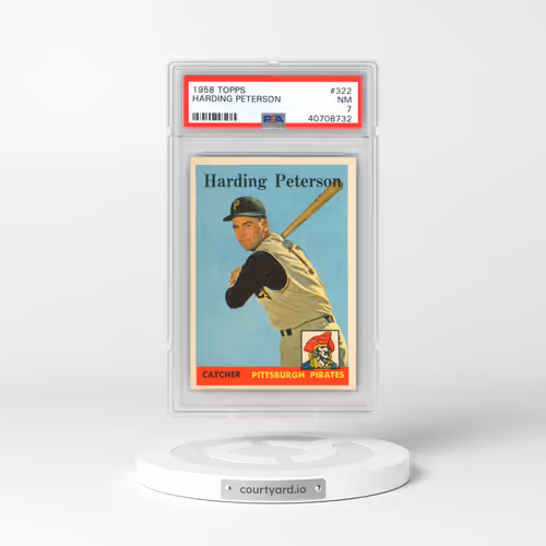 1958 Topps #322 Harding Peterson (PSA 7 NM)