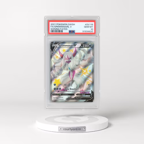 2021 Pokémon Sword & Shield Shining Fates #SV116 Grimmsnarl V - Holo Full Art (PSA 10 GEM MINT)