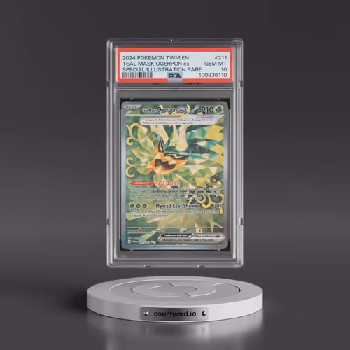 2024 Pokémon Twm EN-Twilight Masquerade #211 Teal Mask Ogerpon EX - Holo Special Illustration Rare (