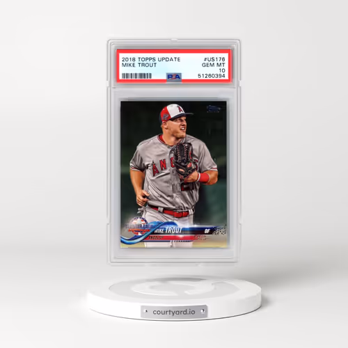 2018 Topps Update #US176 Mike Trout (PSA 10 GEM MINT)