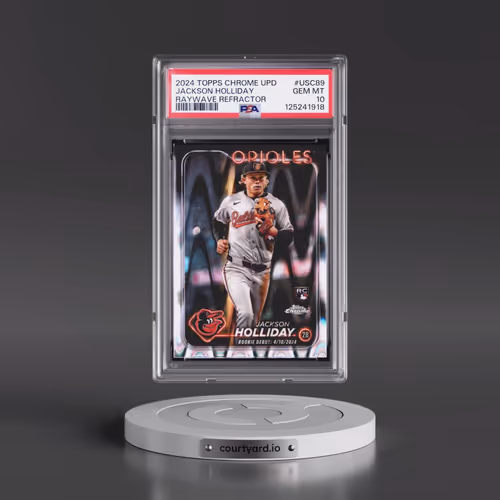 2024 Topps Chrome Update #USC89 Jackson Holliday - Raywave Refractor (PSA 10 GEM MINT)