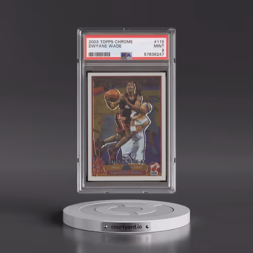 2003 Topps Chrome #115 Dwyane Wade (PSA 9 MINT)