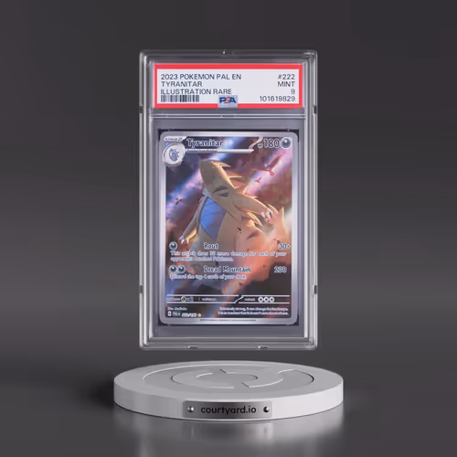 2023 Pokémon Pal EN-Paldea Evolved #222 Tyranitar - Illustration Rare (PSA 9 MINT)