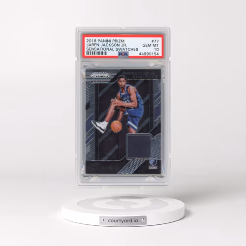 2018 Panini Prizm Sensational Swatches #77 Jaren Jackson Jr. (PSA 10 GEM MINT)