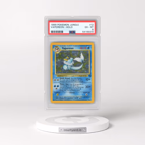 1999 Pokémon Jungle #12 Vaporeon - Holo (PSA 6 EX-MT)