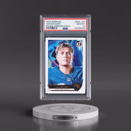 2025 Panini Donruss Rookie Gridiron Kings #RGK-JDT Jaxson Dart (PSA 10 GEM MINT)