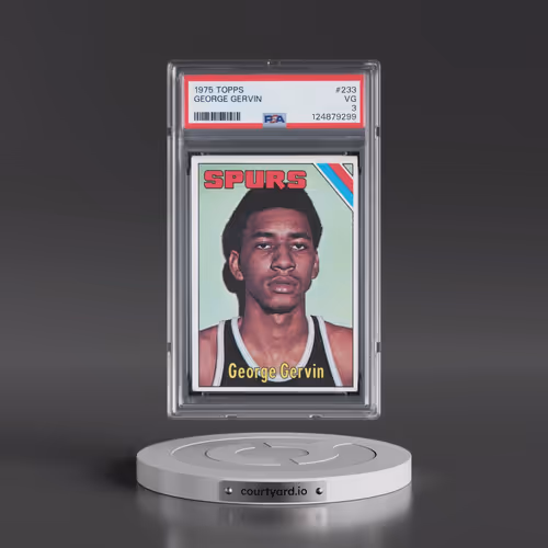 1975 Topps #233 George Gervin (PSA 3 VG)