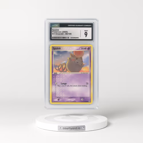 2005 EX Emerald #66/106 Spoink (CGC 9 MINT)