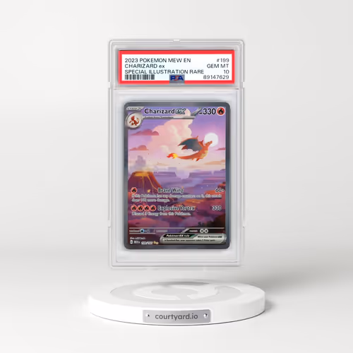 2023 Pokémon Mew EN-151 #199 Charizard EX - Holo Special Illustration Rare (PSA 10 GEM MINT)