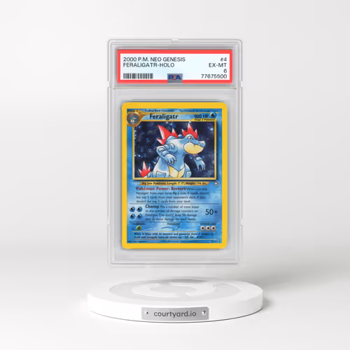 2000 Pokémon Neo Genesis #4 Feraligatr - Holo (PSA 6 EX-MT)