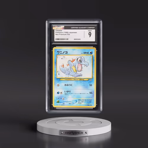1999 Neo Premium File Totodile - No Rarity (CGC 9 MINT)