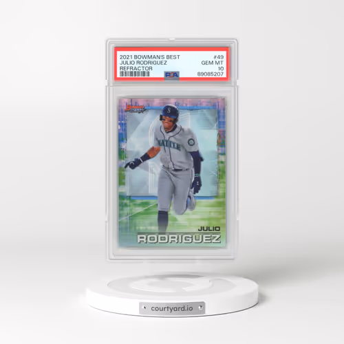 2021 Bowman's Best #49 Julio Rodriguez - Refractor (PSA 10 GEM MINT)