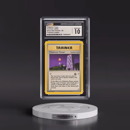 1999 Black Star Promos #42 Pokémon Tower - Pokémon League (CGC 10 GEM MINT)