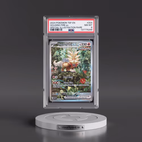 2024 Pokémon Tef EN-Temporal Forces #204 Gouging Fire EX - Holo Special Illustration Rare (PSA 8 NM-