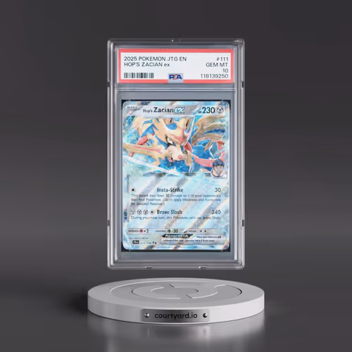 2025 Pokémon Jtg EN-Journey Together #111 Hop's Zacian EX - Holo (PSA 10 GEM MINT)