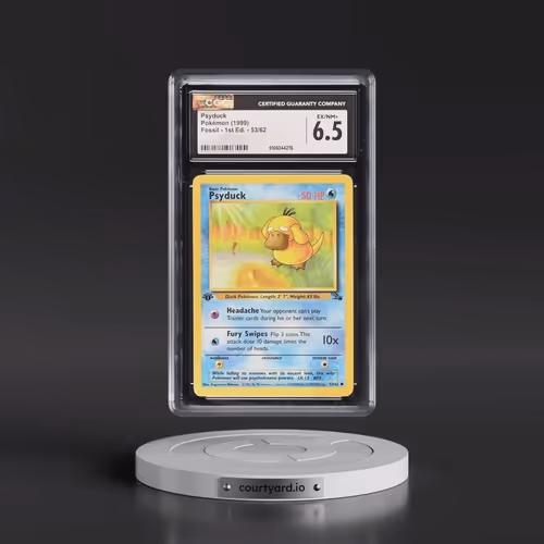 1999 Fossil #53/62 Psyduck - 1st Edition 1st Edition (CGC 6.5 EX-NM+)