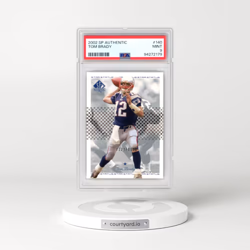 2002 SP Authentic #140 Tom Brady (PSA 9 MINT)
