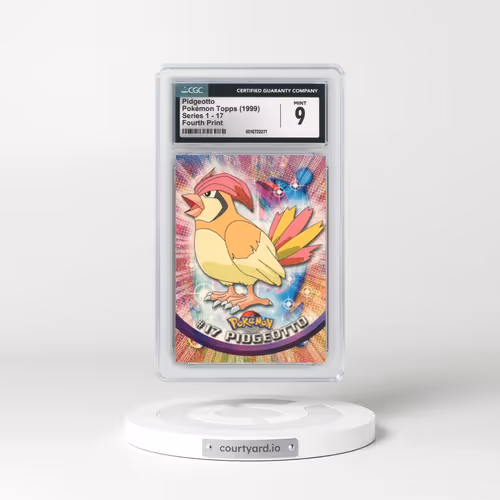 1999 Series 1 (Oval Nintendo Seal) #17 Pidgeotto - Fourth Print (Red Logo) (CGC 9 MINT)