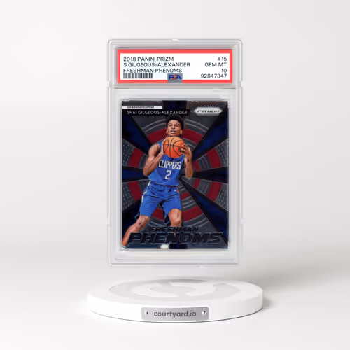 2018 Panini Prizm Freshman Phenoms #15 Shai Gilgeous-Alexander (PSA 10 GEM MINT)