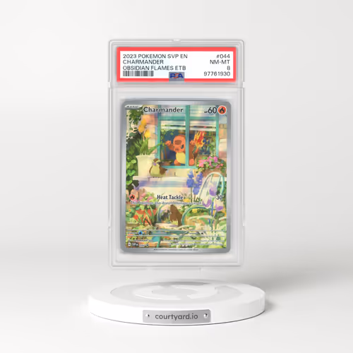 2023 Pokémon Svp EN-SV Black Star Promo #044 Charmander - Obsidian Flames Elite Trainer Box (PSA 8 NM-MT)