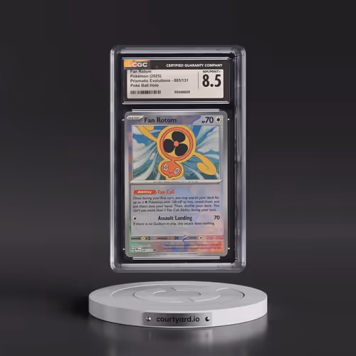 2024 Prismatic Evolutions - PRE EN #085/131 Fan Rotom - Poké Ball Holo (CGC 8.5 NM-MT+)
