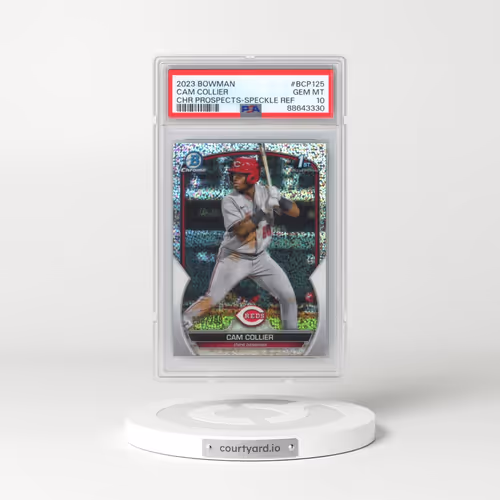 2023 Bowman Chrome Prospects #BCP125 Cam Collier - Speckle Refractor (PSA 10 GEM MINT)