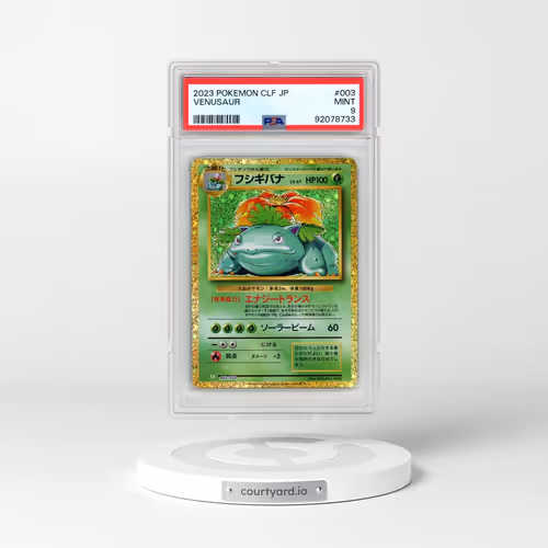 2023 Pokémon Clf-Trading Card Game Classic Venusaur & Lugia EX Deck #003 Venusaur (PSA 9 MINT)
