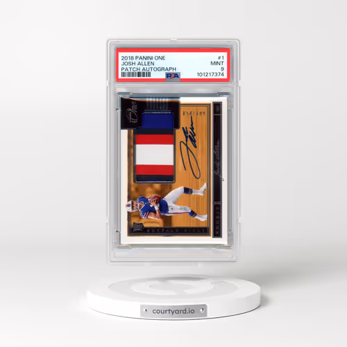 2018 Panini One #1 Josh Allen - Patch Autograph (PSA 9 MINT)